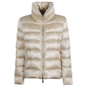 Moorer Women Short Down Jacket Argentea